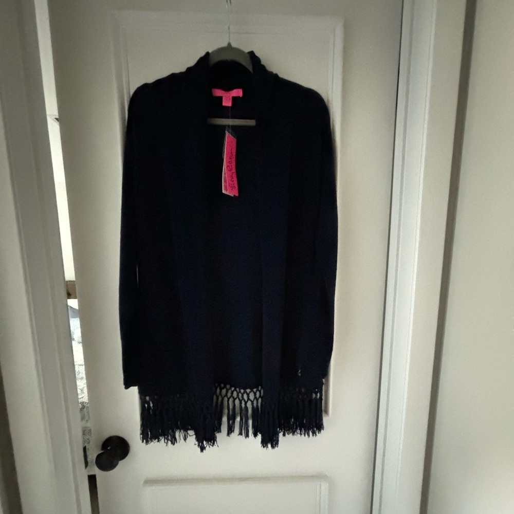 Lilly Pulitzer Tatum Cardigan, Navy, size XS.